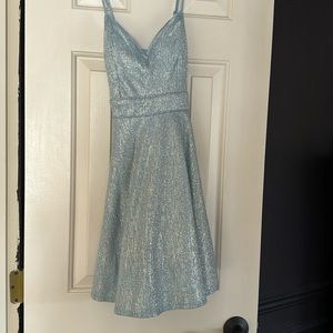 Tween party dress! Light Blue and sparkly!